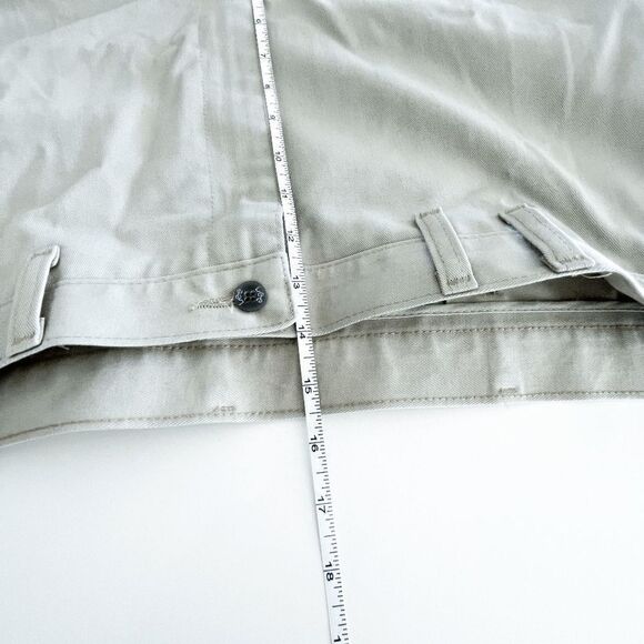 Lee Performance Khakis Mens Straight Leg High Rise Light Wash Tan Pants Size 4 - Picture 8 of 10